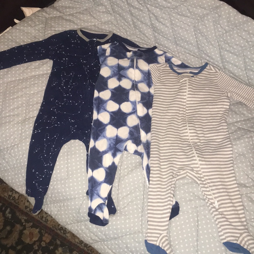 Set of 3!! Size 3-6 months Cloud Island Footies!!